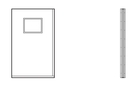 Lead Shield, Wall Mounted, 30"W 84"H, 10"x12" Window