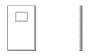 Lead Shield, Wall Mounted, 36"W 72"H, 10"x12" Window